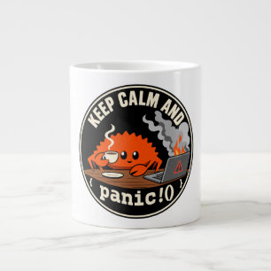 Caneca De Café Grande Ferris Caranguejo mascote de programação Rust