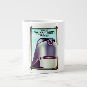 Caneca De Café Grande Ferrovia Transcontinental EUA.