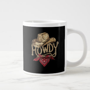 Caneca De Café Grande Festa de Aniversário do Cowboy Western