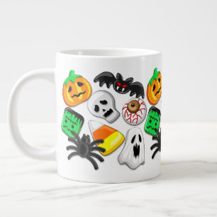 Caneca De Café Grande Festa de Candies do Halloween Spooky