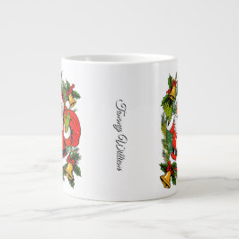 Caneca De Café Grande Festivo Festivo Cinto tradicional Natal