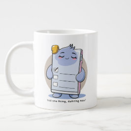 Caneca De Café Grande Fez Uma Coisa e Está Aposentado Agora – Humor Engr