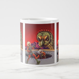 Caneca De Café Grande Ficção científica vintage Guerra de insetos centop