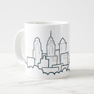 Caneca De Café Grande Filadélfia Pennsylvania Skyline