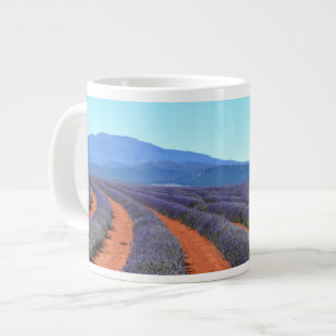 Caneca De Café Grande Filas de Lavandas em Sangue, Tasmânia Mug