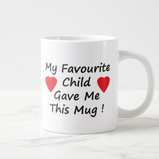 Caneca De Café Grande Filho Favorito (Direita)