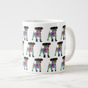 Caneca De Café Grande Filhote Usando Óculos de Sol Branco