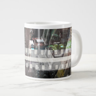 Caneca De Café Grande Filme Abstrato