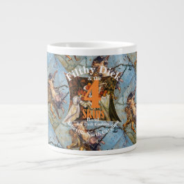 Caneca De Café Grande Filthy Dick e Banda 4 Skins Bar Grill Enoteca