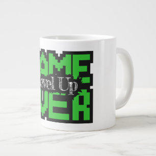 Caneca De Café Grande Fim de Jogo, Subir de Nível: Aventura em Sandbox d