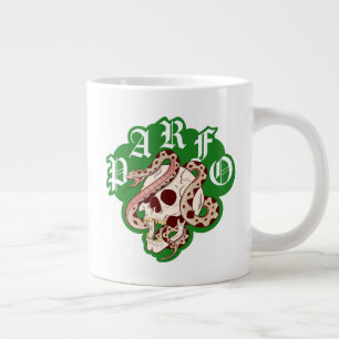 Caneca De Café Grande Fim de Semana dos Homens Caos Caveira Badass Cobra