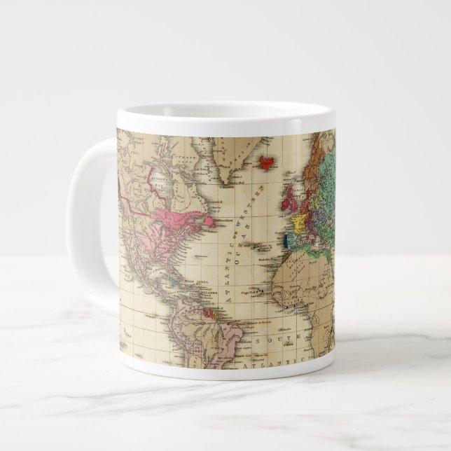 Caneca De Café Grande Fim do Plano Geral de Paz 1828 AD (Frente Esquerda)