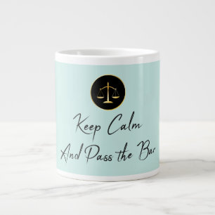 Caneca De Café Grande Fique Calmo. Passe o Bar.