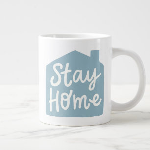 Caneca De Café Grande Fique em casa