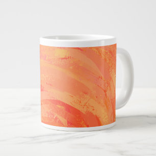Caneca De Café Grande Fire Lake Orange Swirl