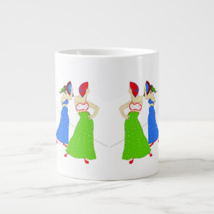 Caneca De Café Grande Flamenco