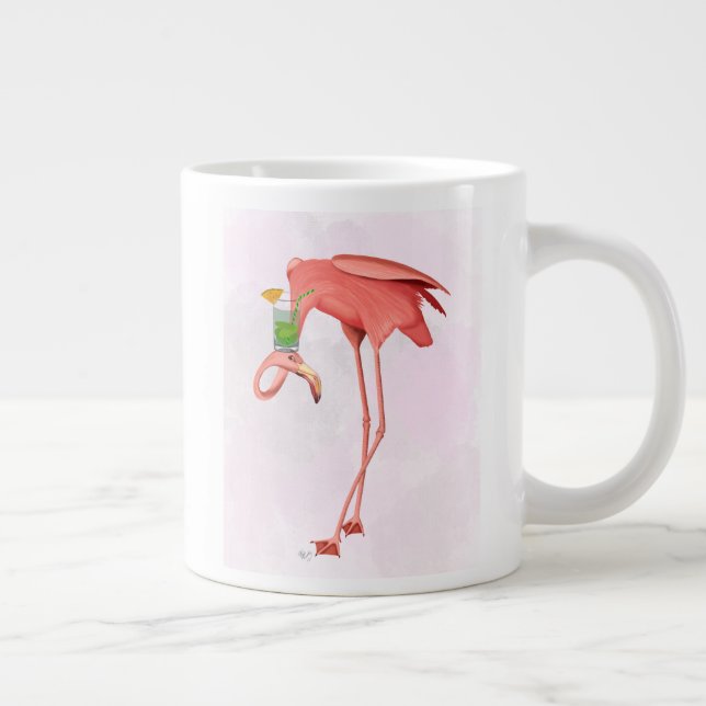 Caneca De Café Grande Flamingo com coquetel (Direita)