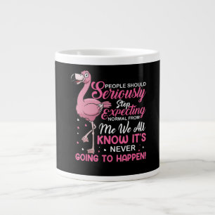 Caneca De Café Grande Flamingos As Pessoas Devem Parar De Esperar Norma