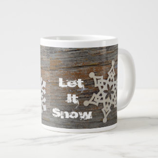 Caneca De Café Grande Floco de neve