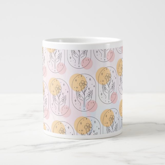 Caneca De Café Grande Flor (Frente)
