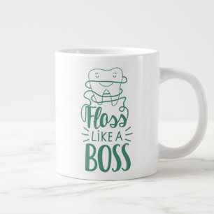 Caneca De Café Grande Flor Como Um Chefe