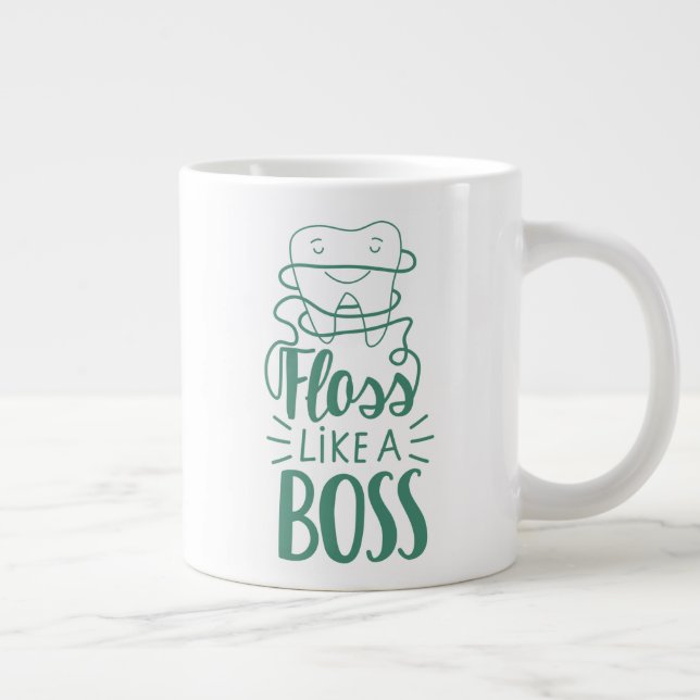 Caneca De Café Grande Flor Como Um Chefe (Direita)