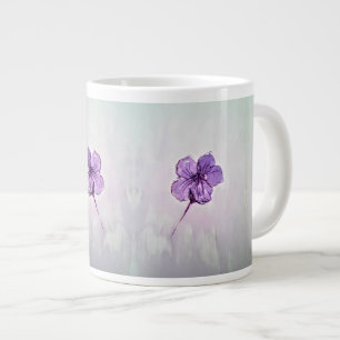 Caneca De Café Grande Flor de hibisco