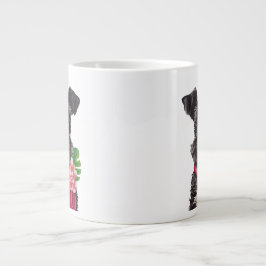 Caneca De Café Grande Flor Schnauzer