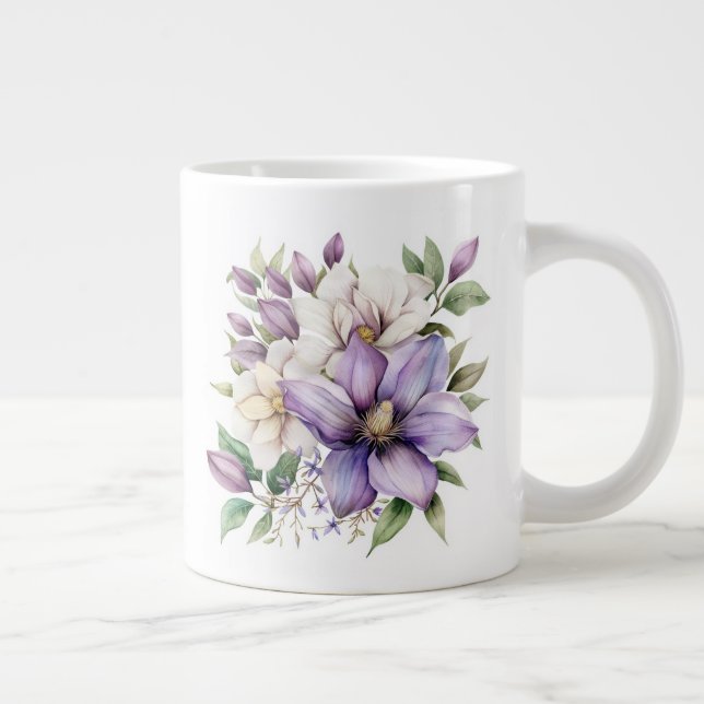 Caneca De Café Grande Floral  (Direita)