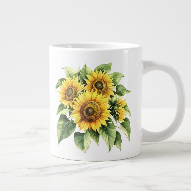 Caneca De Café Grande Floral  (Direita)