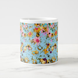 Caneca De Café Grande floral