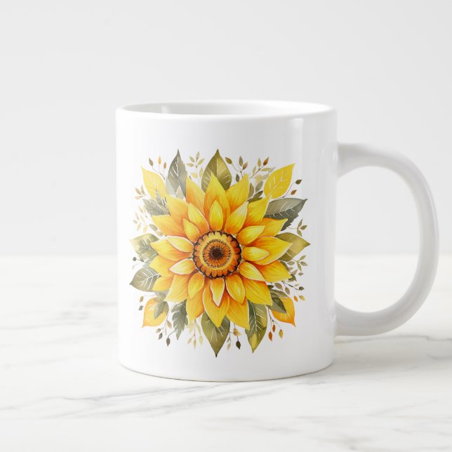 Caneca De Café Grande Floral  (Direita)