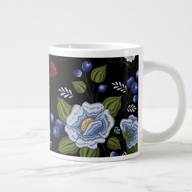 Caneca De Café Grande Flores (Direita)
