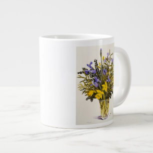 Caneca De Café Grande Flores de primavera