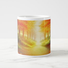Caneca De Café Grande Flores desabrochando na Primavera