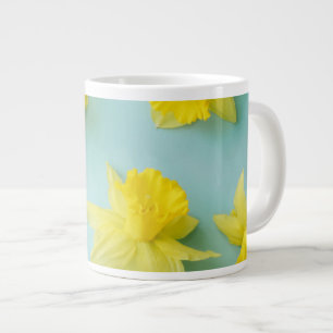 Caneca De Café Grande Flores Espadins amarelos