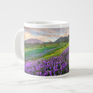 Caneca De Café Grande Flores   Flores selvagens da Califórnia