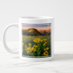 Caneca De Café Grande Flores Mountain Meadow Brested Colorado