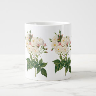 Caneca De Café Grande Flores Vintage Floral Rosa Noisette Blush Rose Red