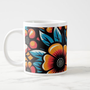 Caneca De Café Grande Florescer Interior