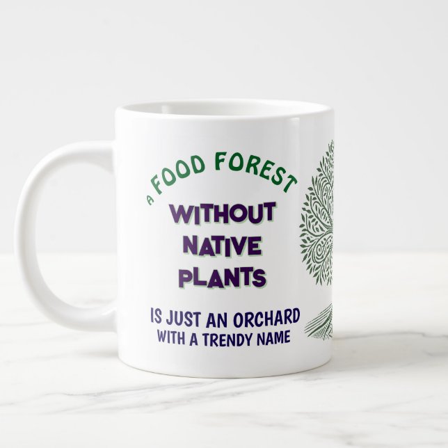 Caneca De Café Grande Floresta de Comida falsa (Esquerda)