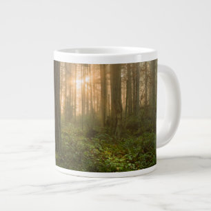 Caneca De Café Grande Floresta do Noroeste do Pacífico  Manhã De Foggy