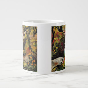 Caneca De Café Grande Floresta quebrada por August Macke Vintage Express