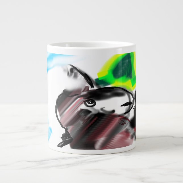 Caneca De Café Grande Floresta tipo lobo (Frente)