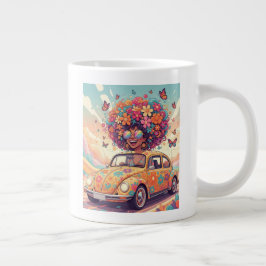 Caneca De Café Grande Flower Power Ride Mug