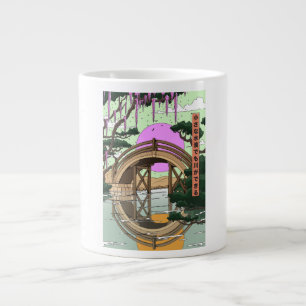 Caneca De Café Grande Fluxo com o Vento Koinobori