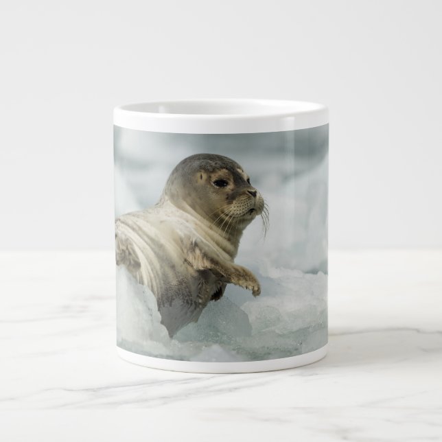 Caneca De Café Grande Foca Bebê Fofo (Frente)