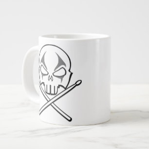 Caneca De Café Grande Foguetes e taças de tambor de metal pesado