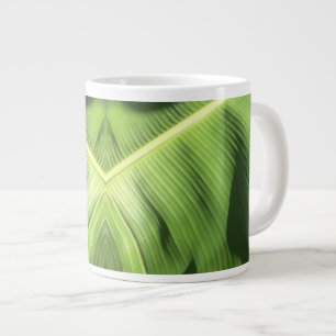 Caneca De Café Grande Folha de Banana