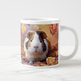 Caneca De Café Grande Folhas de Suíno e Outono da Guiné